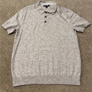 Banana Republic Men’s Polo Shirt Tan Heathered